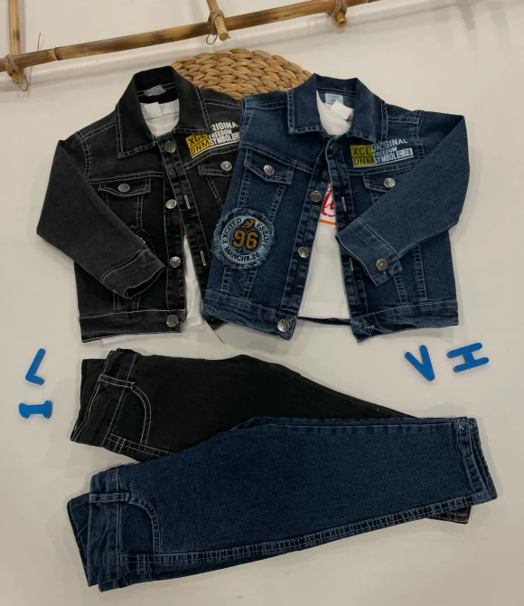 Erkek Çocuk Jeans Takım 1422 - SİYAH - 3 YAŞ