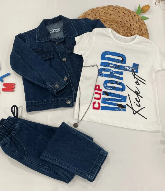 Erkek Çocuk Jeans Takım 784 - LACİVERT - 6 YAŞ