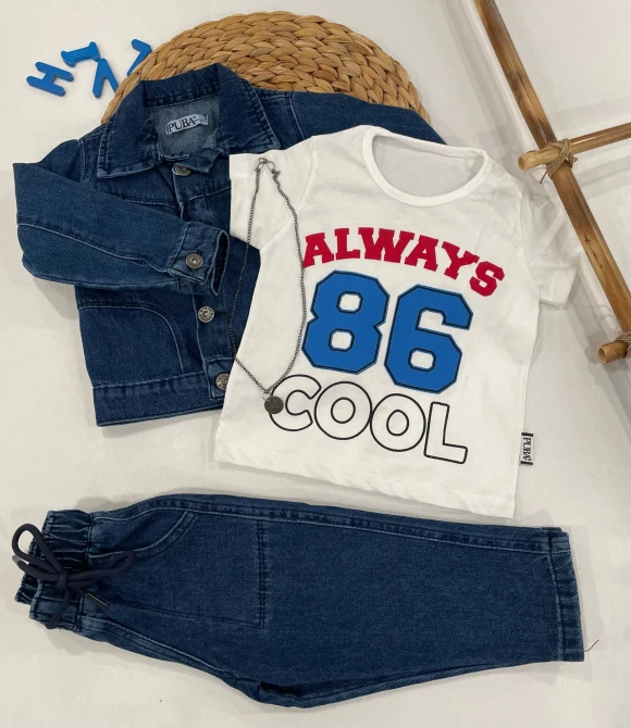 Erkek Çocuk Jeans Takım 791 - LACİVERT - 2 YAŞ